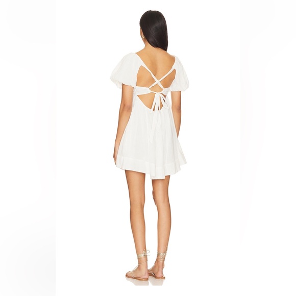 Free People Mariana Mini Dress in Ivory size XS - Picture 2 of 7
